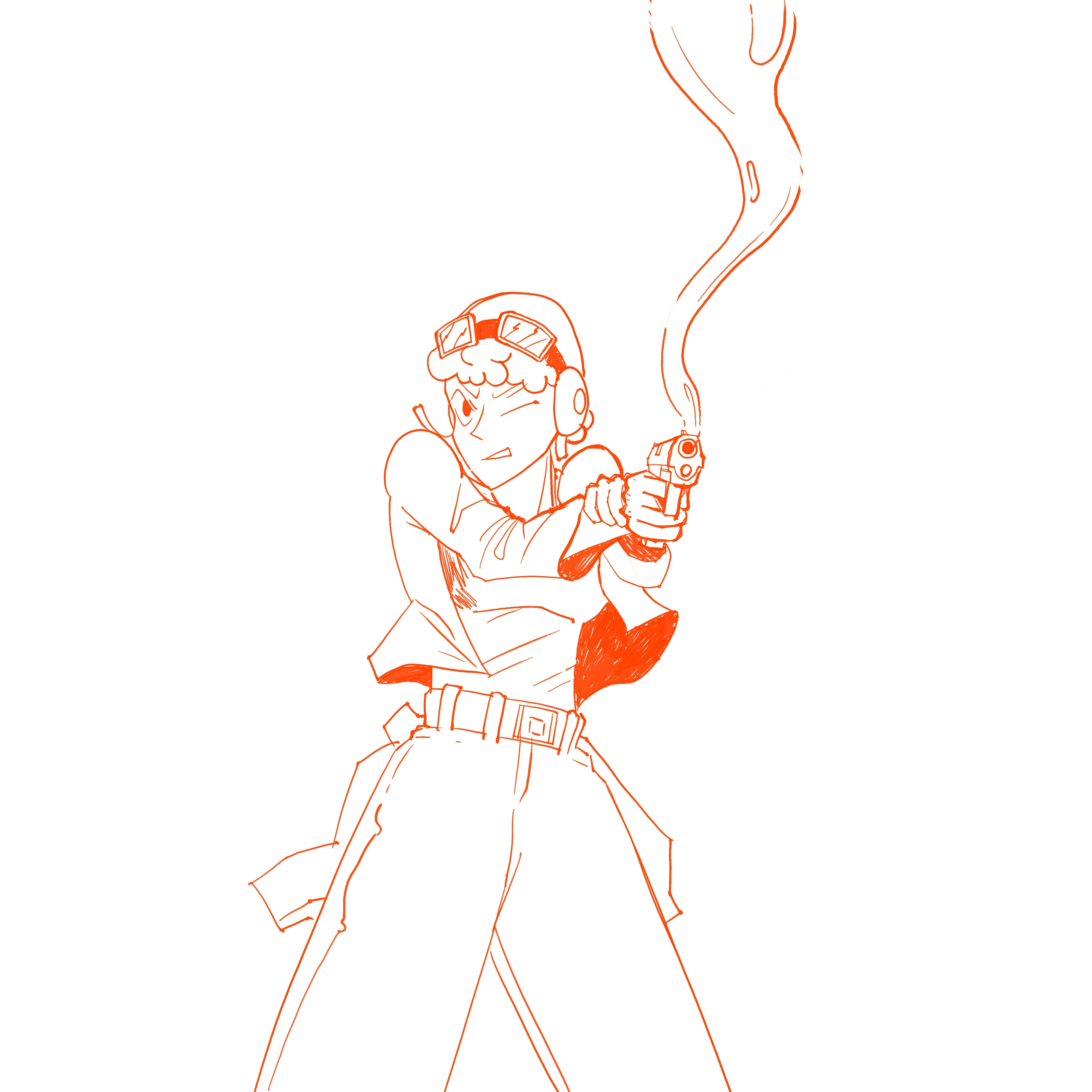 Mio concept art lineart